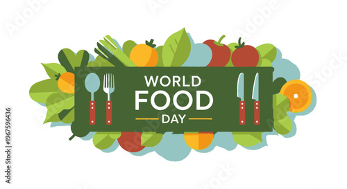 World Food Day celebration with fresh food.