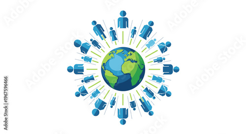 Global connections and community network.