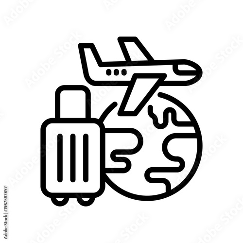Tourism line icon