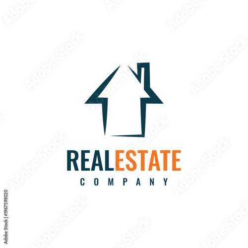 Free Download real estate company logo, house icon - GFXLoad