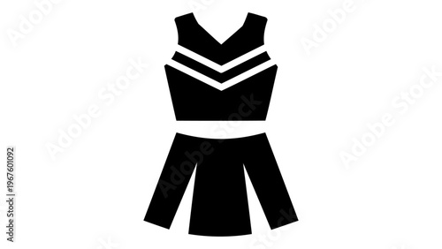 Cheerleader uniform set icon