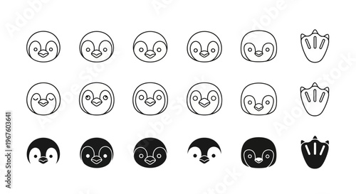 Variety of Emoji Faces Expressing Emotions Close Up.