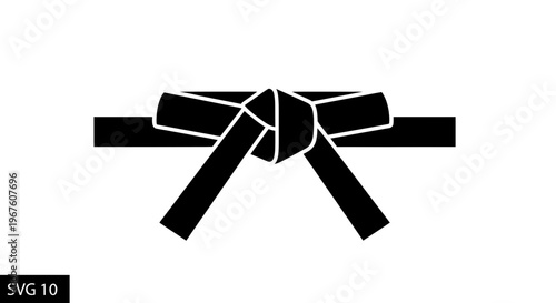 Black Belt Karate Martial Arts Symbol