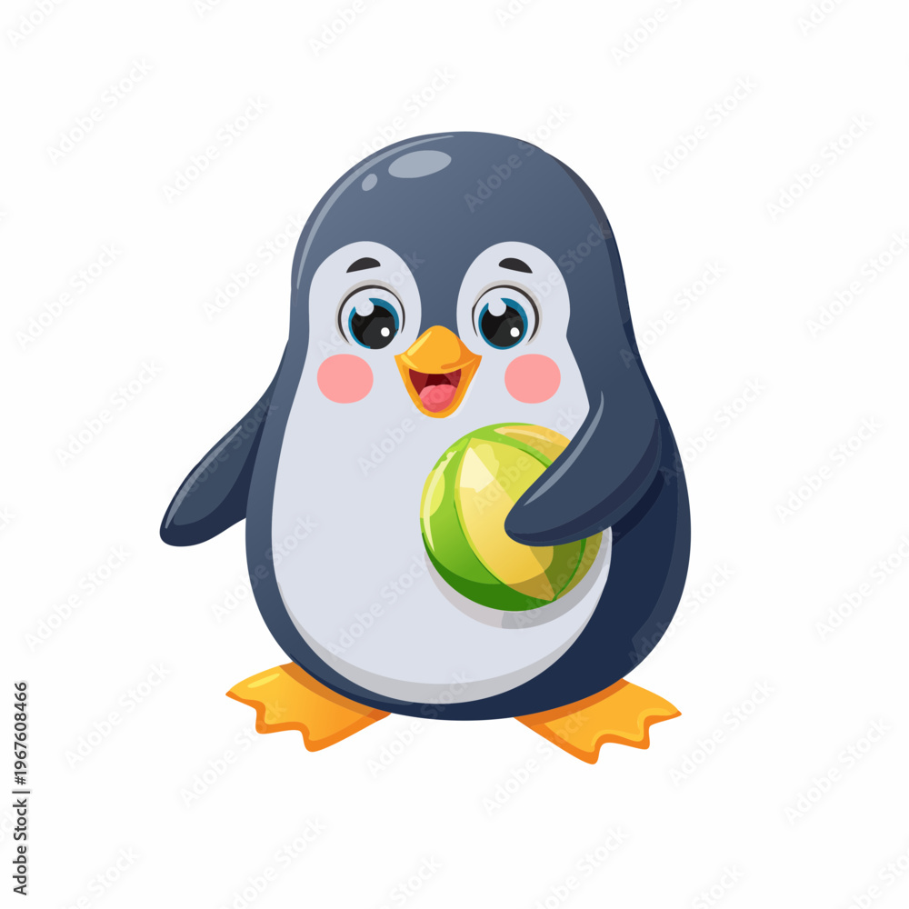 Obraz premium Kawaii-Stil - Niedlicher Pinguin