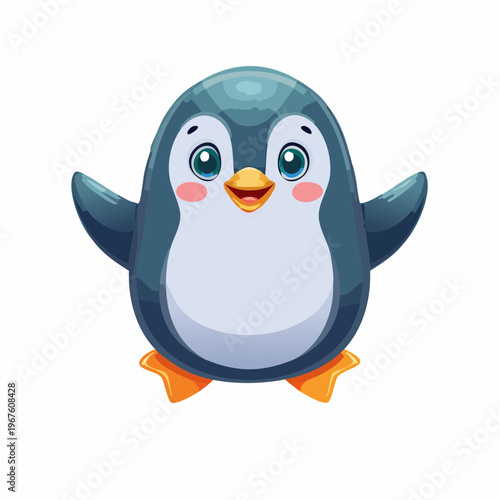 Kawaii-Stil - Niedlicher  Pinguin