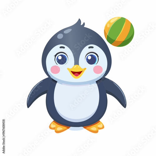 Kawaii-Stil - Niedlicher  Pinguin