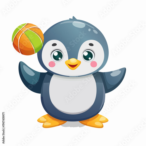 Kawaii-Stil - Niedlicher  Pinguin
