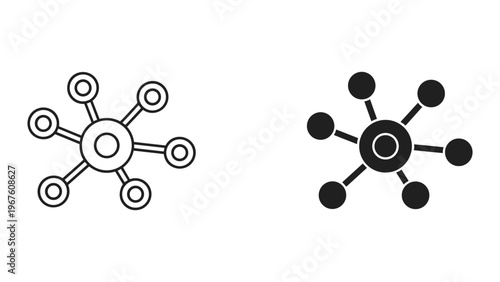 Vector illustration of two xylophone musical instruments in black and white