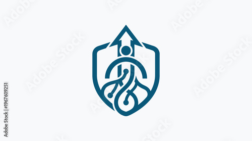 Abstract Logo with Uplift Symbol