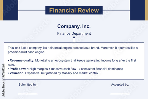 Modern professional letter template