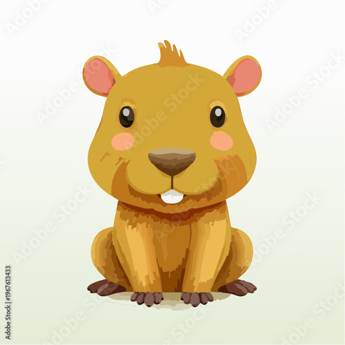 Kawaii-Stil - Niedlicher Capybara