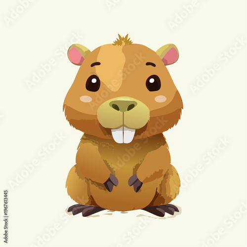 Kawaii-Stil - Niedlicher Capybara
