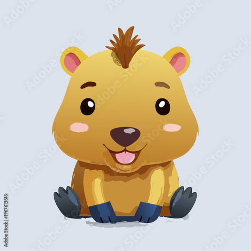 Kawaii-Stil - Niedlicher Capybara