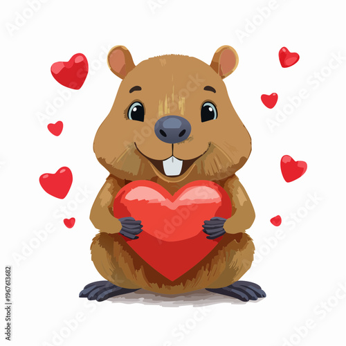 Kawaii-Stil - Niedlicher Capybara