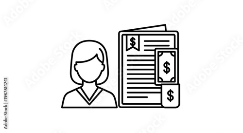 Financial Advisor Helping Client With Money Management and Investment Document