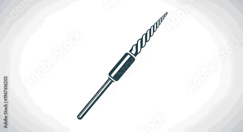 Dental endodontic file, root canal treatment instrument, isolated on white background