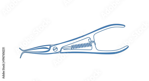 Dental Rubber Dam Clamp Forceps Tool, Surgical Instrument, Medical Equipment