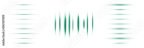 Abstract Green Audio Waveform Visualization for Digital Signal Processing and Sound Engineering