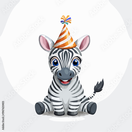 Kawaii-Stil - Niedliches  Zebra