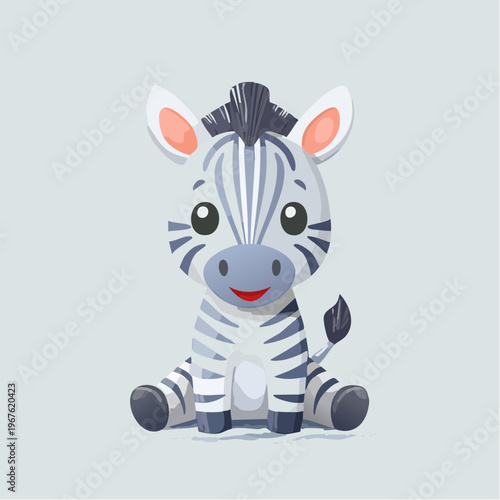 Kawaii-Stil - Niedliches  Zebra