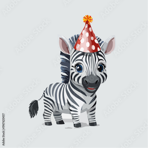 Kawaii-Stil - Niedliches  Zebra