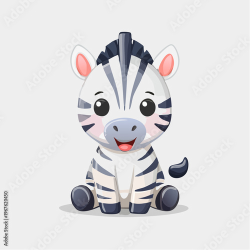 Kawaii-Stil - Niedliches  Zebra