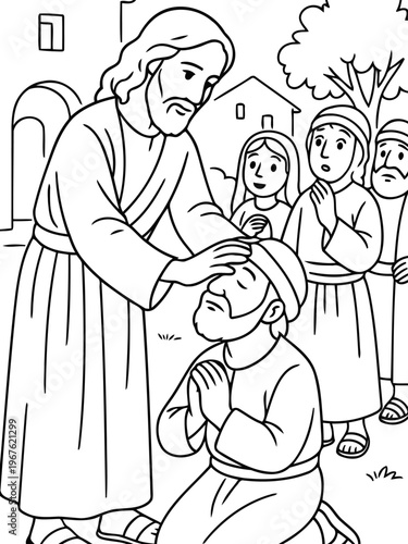 Image of Compassion: A scene of profound compassion unfolds as a figure extends a comforting hand, offering solace and support to another.