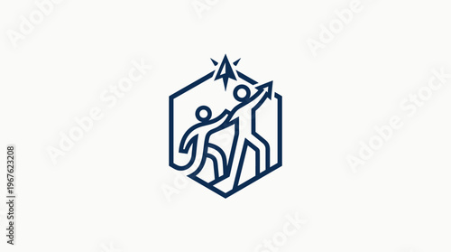 Teamwork And Success Logo Concept