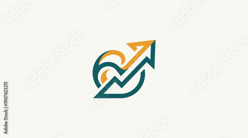 Abstract Logo Representing Growth and Financial Success