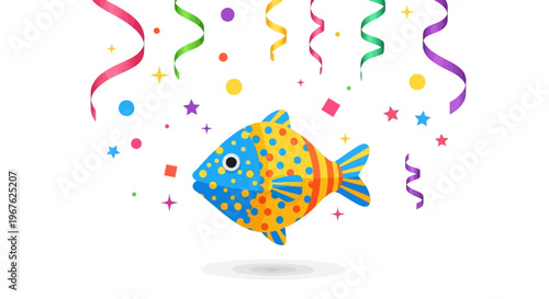 April Mop Fun A Colorful Fish Piñata for Your April Fools Day Celebration
