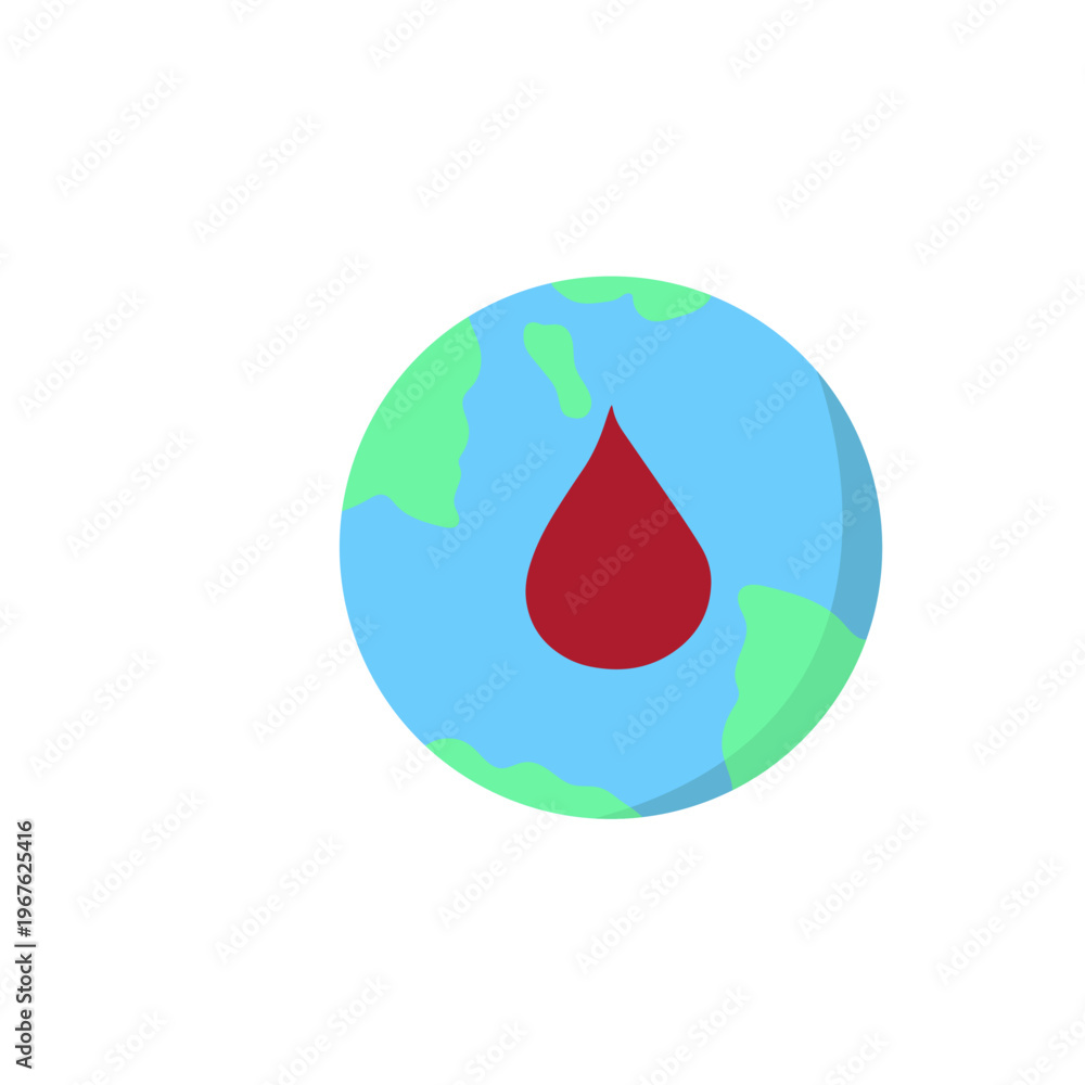Fototapeta premium Blood Test & Diabetes Awareness Set