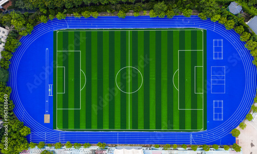 top view of new playground