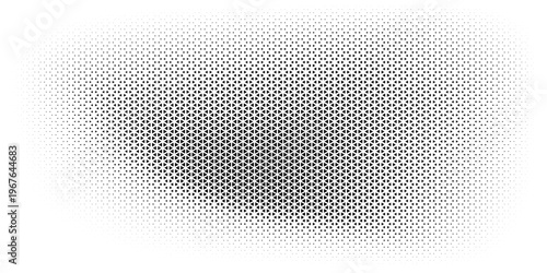 Geometric pattern of black diamonds on a white background.Seamless in one direction.Long fade out.The radial transformation method.