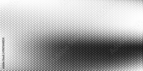 Geometric pattern of black diamonds on a white background.Seamless in one direction.Long fade out.The radial transformation method.