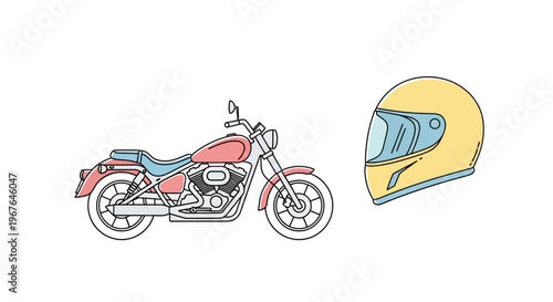 Motorcycle and rider safety helmet.