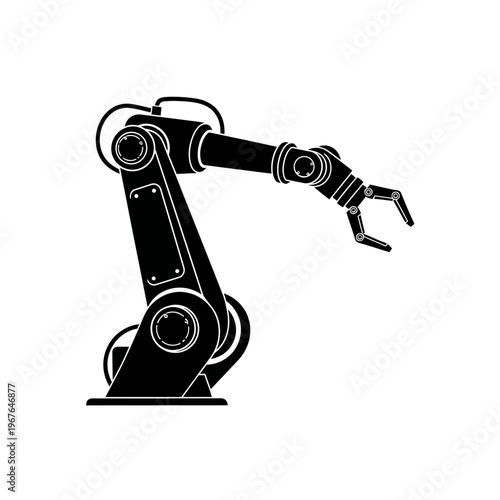 Industrial robotic arm machine technology.