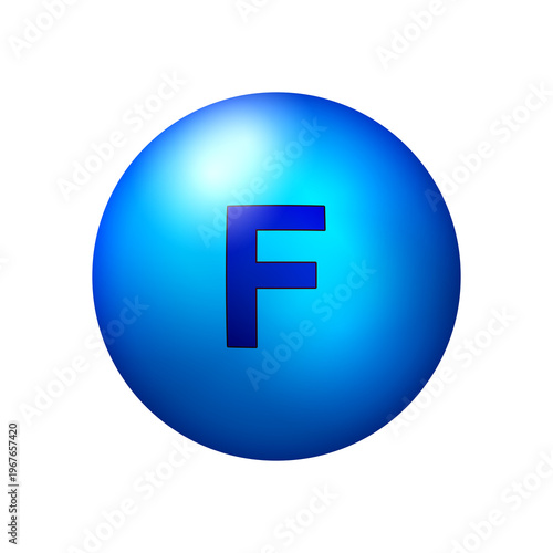 Obraz na plátně Symbole du Fluor