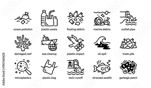 Environmental impact of ocean pollution and plastic waste on marine life