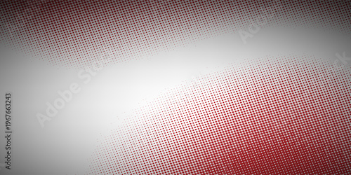 Abstract Red Halftone Gradient Background with Dots Texture on Grey. vector Eps 10