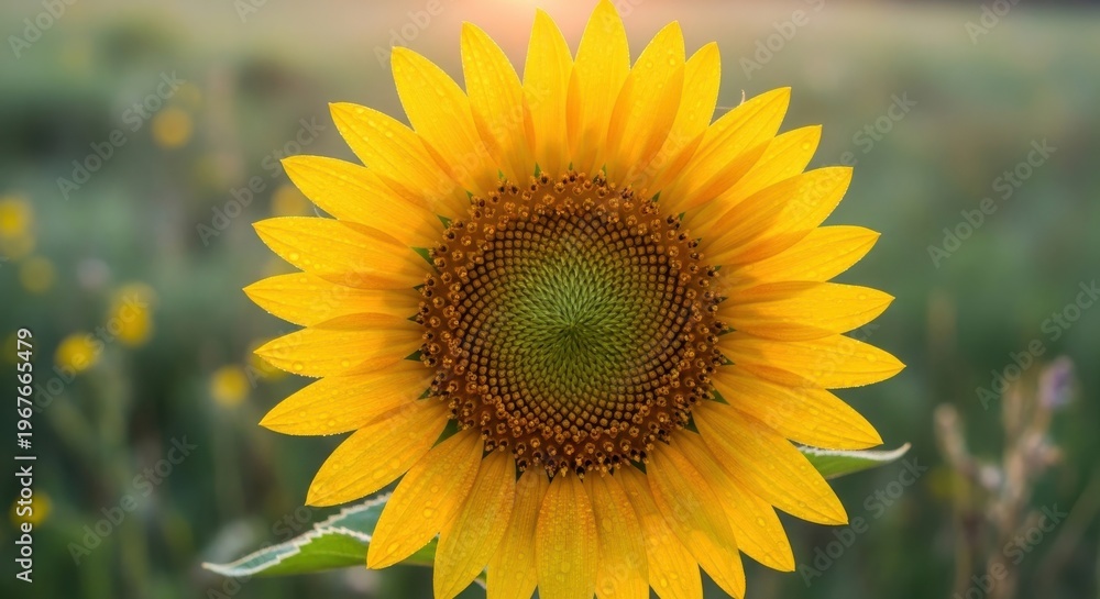 Obraz premium Vibrant Sunflower Bloom in Natural Sunlight