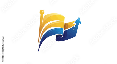 Business Growth Success Arrow Logo.