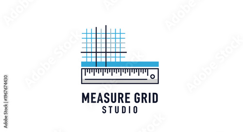 Ruler with grid lines measurement tool.
