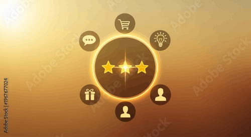 Golden star rating icons online.