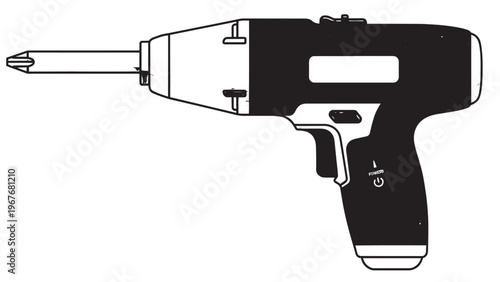 Electric Drill Power Tool for Construction and Home Improvement Projects.