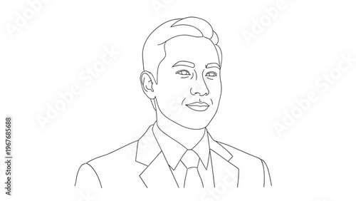 Professional Businessman in Formal Attire with Confident Expression.