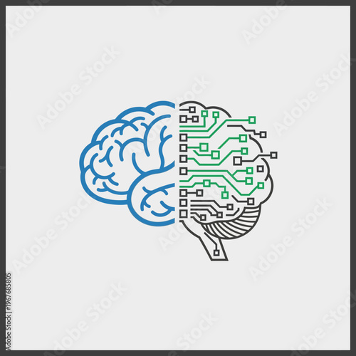 Brain with circuit board technology inside.