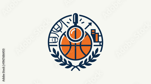 Basketball Research and Analytics Logo Design