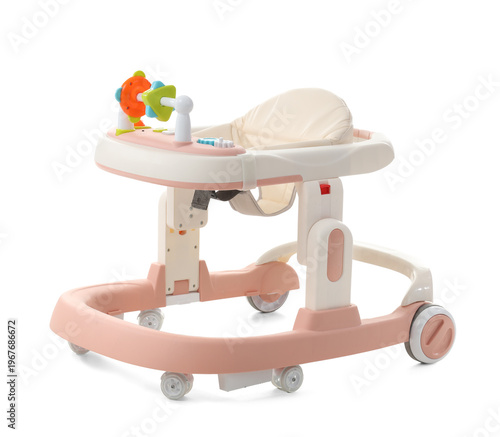 Baby walker on white backgr...