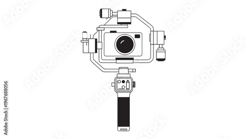 Professional Camera Gimbal Stabilizer for Smooth Video Recording.