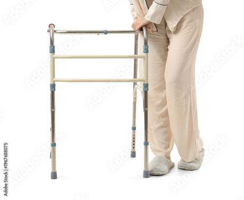 Woman in pajamas with medic...